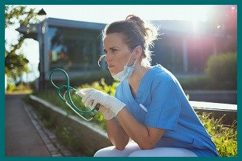 a clinician contemplating self-care for nurses